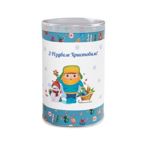 Новорічний подарунок у пластиковій упаковці №1 300 г. (Стандарт)