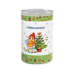 Новогодний подарок в пластиковой упаковке №2 300 г. (Люкс)