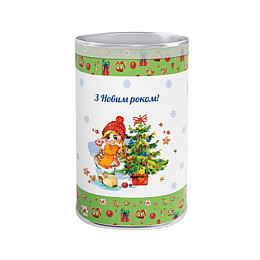 Новогодний подарок в пластиковой упаковке №2 300 г. (Люкс)