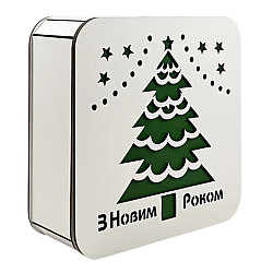 Новорічний подарунок в упаковці з дерева №7 1000 г. (Стандарт)