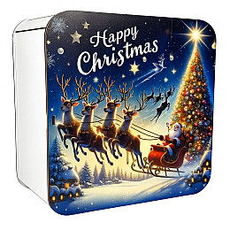 Новорічний подарунок в упаковці з дерева №12 1500 г. (Преміум)