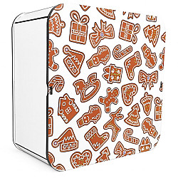 Новогодний подарок в упаковке из дерева №11 1500 г. (Люкс)