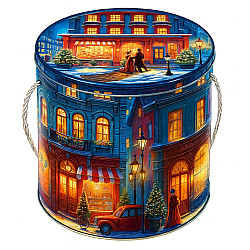 Новогодний подарок в жестяной упаковке №6 800 г. (Премиум)