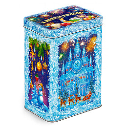 Новорічний подарунок у жерстяній упаковці №4 800 г. (Стандарт)