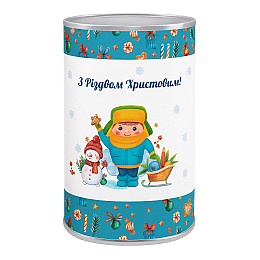 Новорічний подарунок у пластиковій упаковці №1 300 г. (Стандарт)