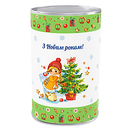 Новогодний подарок в пластиковой упаковке №2 300 г. (Люкс)