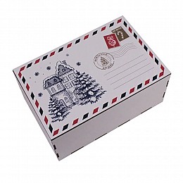 Новогодний подарок в упаковке из дерева №4 700 г. (Стандарт)