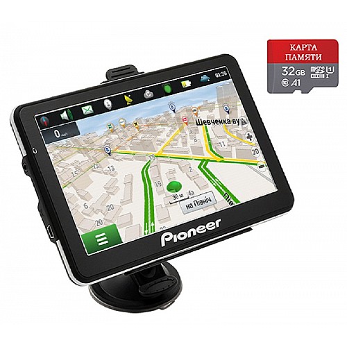 Автомобільний GPS-навігатор Pioneer Pi7215 TRUCK + КАРТА ПАМ'ЯТІ 32GB (pi_7215215)