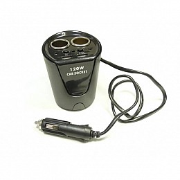 Разветвитель прикуривателя (2 гнезда + 2 USB) OLESSON 1513 Black