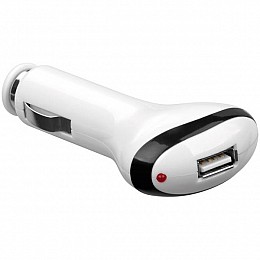 Перехідник живлення Goobay CigarSocket-USB2.0 A M/F x1 12-24V 2000mA білий (75.04.2509)