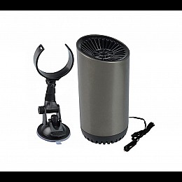 Портативный автомобильный обогреватель вентилятор для лобового стекла SUNROZ W8111 MJ509B 2 в 1 12V 150W Черный