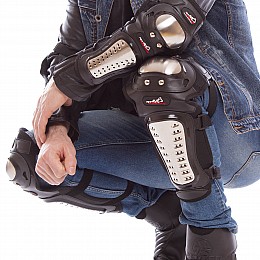 Комплект мотозахисту коліно гомілка + передпліччя лікоть 4шт SP-Sport MAD RACING HG-01 Чорний