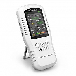 Датчик аналізатор якості повітря за 5 параметрам Bosean T-Z01Pro Білий (100907)