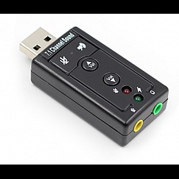 USB звуковая карта BTB 3D Sound card 7 в 1 внешняя