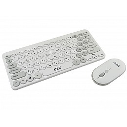 Комплект бездротова клавіатура з мишею UKC 5263 White (3_03693)