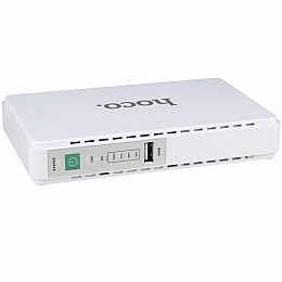 Джерело безперебійного живлення для роутерів Hoco DB25 Smart Mini UPS 5V/9V/12V 8800 mAh White (1611918)
