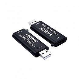 Перехідник відео Lucom USB2.0 A-HDMI M/F (V.Capture) відеозахват video capture 1080p чорний (62.09.8004)