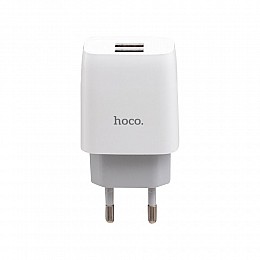 Сетеве зарядне пристрій Hoco C73A 2 USB Micro Білий