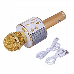 Беспроводной караоке микрофон Wster WS 858 Золотистый (70)