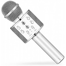 Караоке мікрофон Wster WS 858 Сріблястий (150)