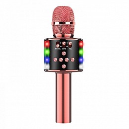 Караоке мікрофон D168 Рожеве Золото (238)