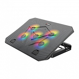 Підставка кулер для ноутбука MeeTion CoolingPad CP3030 з RGB підсвіткою Чорний