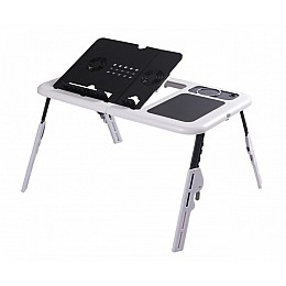 Столик для ноутбука E-Table Черно-белый (258746)