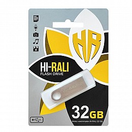 Флеш память Hi-Rali Shuttle USB 2.0 32GB Steel