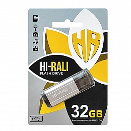 Флеш пам'ять Hi-Rali Stark USB 2.0 32GB Steel