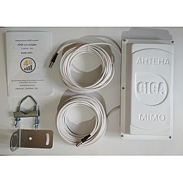 Антенна Giga 3g 4g lte MIMO в Украине GIGA 2x15 дБ + кабель