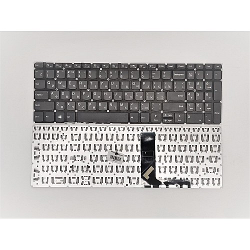 Клавіатура для ноутбука без кнопки включення Lenovo Ideapad 330-15IGM Gray RU
