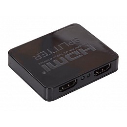 Перехідник моніторний Lucom HDMI 1x2 (Splitter) Act v1.4 4K@30Hz 3D USB-power чорний (62.09.8219)
