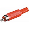 Штекер Goobay FreeEnd-RCA /M Plastic Nickel Red червоний (75.01.1276)