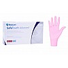 Нитриловые перчатки Medicom SafeTouch Advanced Slim размер М 100шт/уп розовые