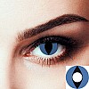 Линзы контактные цветные вертикальный зрачок Seta Decor RY-020 Синий (14610)