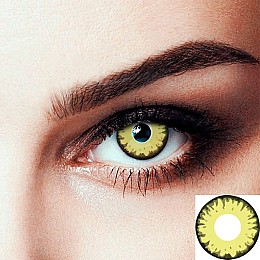 Лінзи контактні Seta Decor кольорові жовті натуральні (13367)