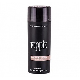 Загуститель для волос пудра Toppik Hair Building Fibers темно-русый light brown 27.5 г (lb-04)
