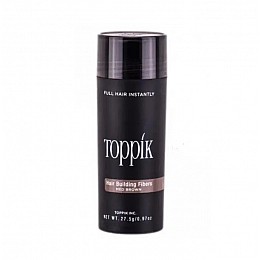 Загуститель для волос пудра Toppik Hair Building Fibers каштановий medium brown 27.5 г (mb-03)
