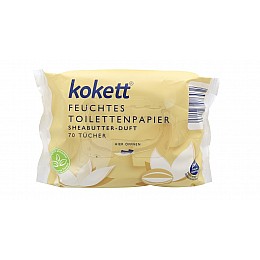 Вологі туалетні паперові серветки Kokett Karite 70 шт