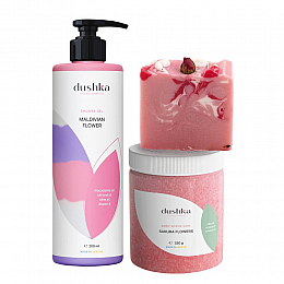Подарочный набор Dushka Pink Flower 3 шт