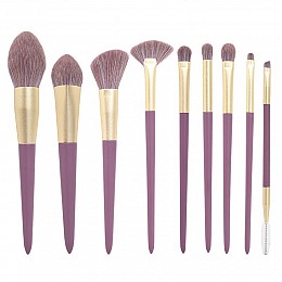 Набір пензликів для макіяжу ANbeauty (9 шт.) Фіолетові (AN0103038)