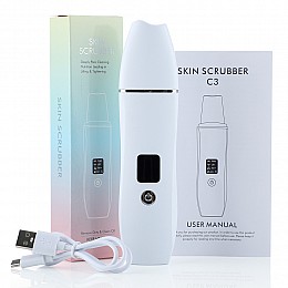 Ультразвуковой скрабер для чистки лица Ultrasonic Skin Scrubber С3