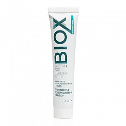 Натуральна зубна паста для противодействия кариеса с гидроксиапатитом кальция Biox 75 мл