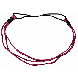 Тройная резинка для волос эластичный зажим фиксатор Розовый с черным Edibazzar (S1645400)