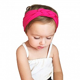 Пов'язка дитяча для волосся Pure Color Lesko 002 Pink