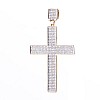 Золотий хрест з бриліантами cp615gm Оникс
