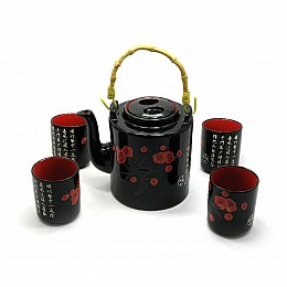 Сервиз керамический чайник 4 чашки (DN27901)