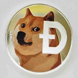 Монета сувенирная Eurs Dogecoin DOGE Серебряный цвет (DOGE-S-2)