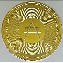 Монета сувенирная Eurs Cardano ADA Золотой цвет (ADA-G-2)