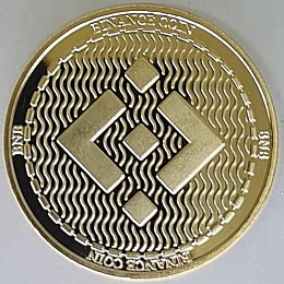 Монета сувенирная Eurs Binance Coin BNB Золотой цвет (BNB-G)